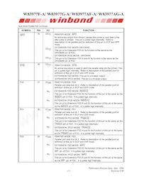 W83977G-A Datasheet Pagina 21