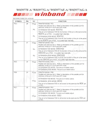 W83977G-A Datasheet Pagina 22