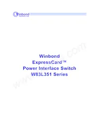 W83L351G Datasheet Cover