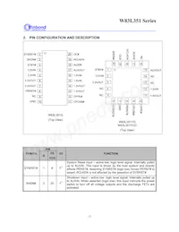 W83L351G Datasheet Page 5