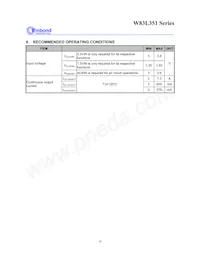 W83L351G Datasheet Page 11