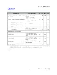 W83L351G Datasheet Page 14