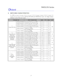 W83L351G Datasheet Page 15
