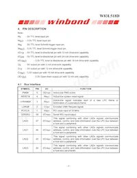 W83L518G Datasheet Page 6