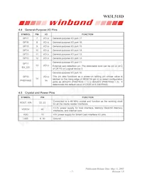W83L518G Datasheet Page 9