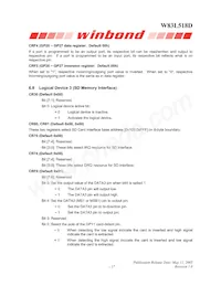 W83L518G Datasheet Page 19