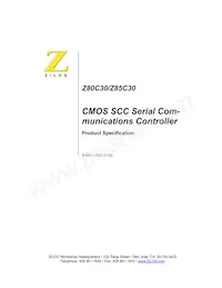 Z80C3008VSC00TR Datenblatt Cover