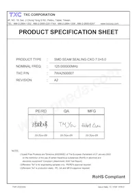 7WA2572007 Datasheet Page 2