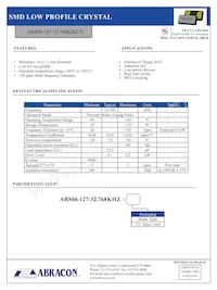 ABS06-127-32.768KHZ-T Datasheet Cover