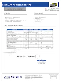 ABS06-127-32.768KHZ-T 데이터 시트 표지