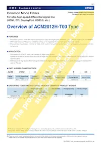 ACM2012H-900-2P-T00 Datasheet Page 3