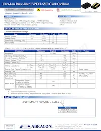 ASFLMX-25.000MHZ-5ABA Datasheet Cover