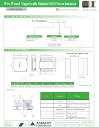 ASPI-8040S-6R8N-T Datasheet Pagina 3