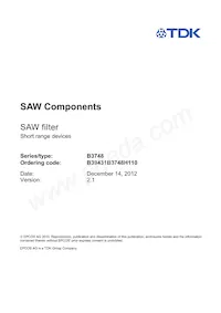 B39431B3748H110 Datasheet Page 3