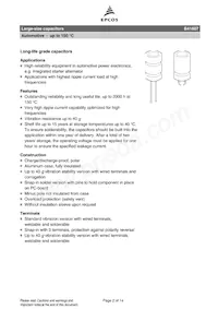 B41607A8158M009 Datenblatt Seite 2