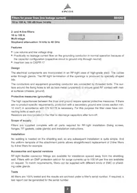 B84263D23B13 Datasheet Pagina 2