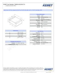 C0603X103J3GACTU 데이터 시트 표지