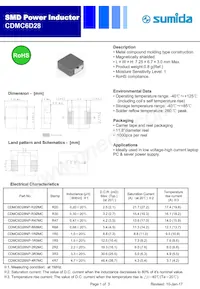 CDMC6D28NP-R68MC Datasheet Cover