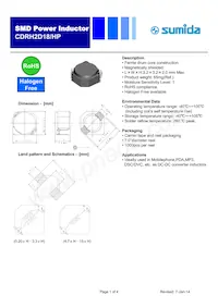 CDRH2D18EHPNP-2R2NC Datasheet Cover