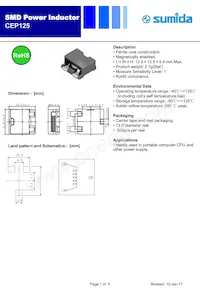 CEP125-5R6MC-H Datasheet Cover