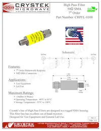 CHPFL-0100 Datasheet Cover