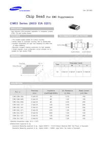 CIM03U121NC Datasheet Cover