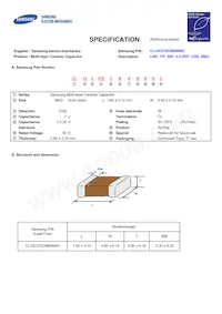 CL10C070CB8NNNC Datasheet Cover
