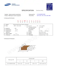 CL21A226KPCLRNC Datenblatt Cover