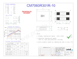 CM7060R301R-10 Datasheet Copertura