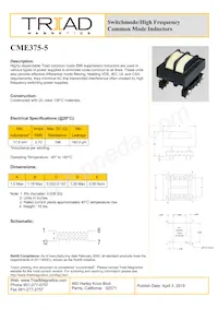 CME375-5-B Datasheet Cover