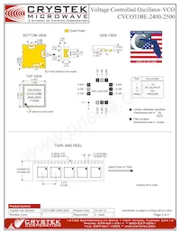 CVCO33BE-2400-2500 Datasheet Page 2