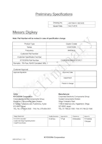 CX2016DB38400F0FSRC1 Datasheet Cover