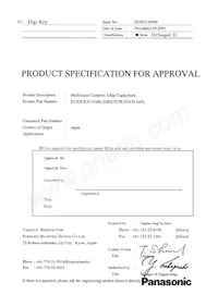 ECJ-0EX1C104K Datasheet Cover