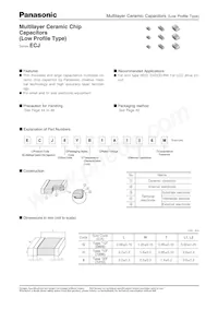 ECJ-8YB1A106M Datasheet Cover