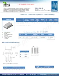 ECS-SR2-10.00-B Datasheet Cover