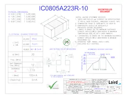 IC0805A223R-10 Datenblatt Cover