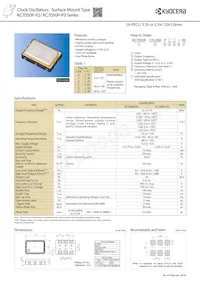 KC7050P156.250P30E00 Datenblatt Cover