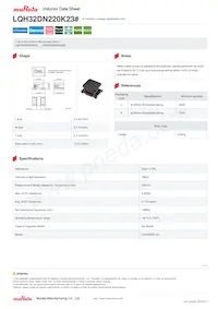 LQH32DN220K23L Datasheet Cover