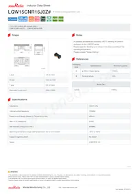 LQW15CNR16J0ZD Datasheet Copertura