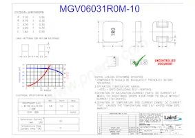 MGV06031R0M-10 데이터 시트 표지