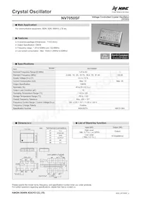 NV7050SF-122.88M-NSA3527A Datasheet Cover