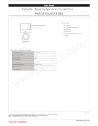 PAS0815LA2R3185 Datenblatt Cover