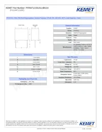 PFR5471J100J11L4BULK Datasheet Copertura