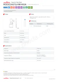 RCE5C2A272J1M1H03A Datasheet Copertura