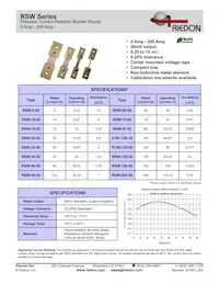 RSW-200-50 Datasheet Cover