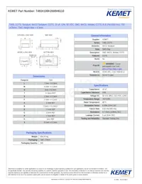 T493X106K050BH6110 Datasheet Cover