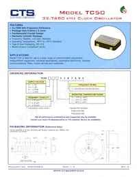TC50M6A32K7680 Datasheet Cover