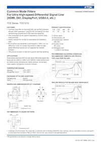 TCE1210U-120-2P Datasheet Pagina 2