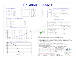 TYS8040331M-10 Datasheet Cover