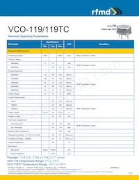 VCO-119TC Datasheet Copertura